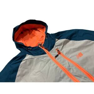 New Balance Men's Water and Wind Resistant Windbreaker Jacket Size Large New